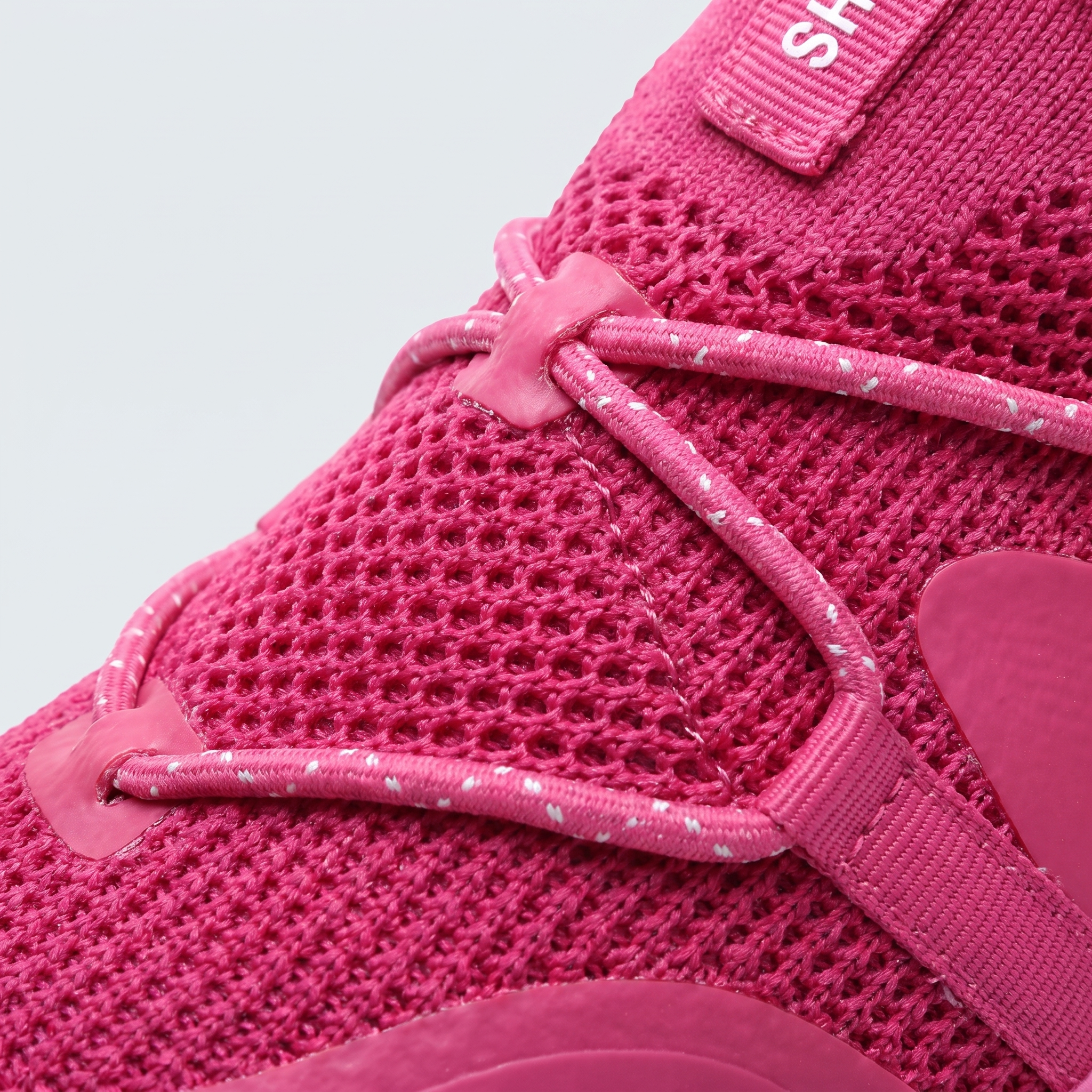 Perforated breathable mesh upper close-up