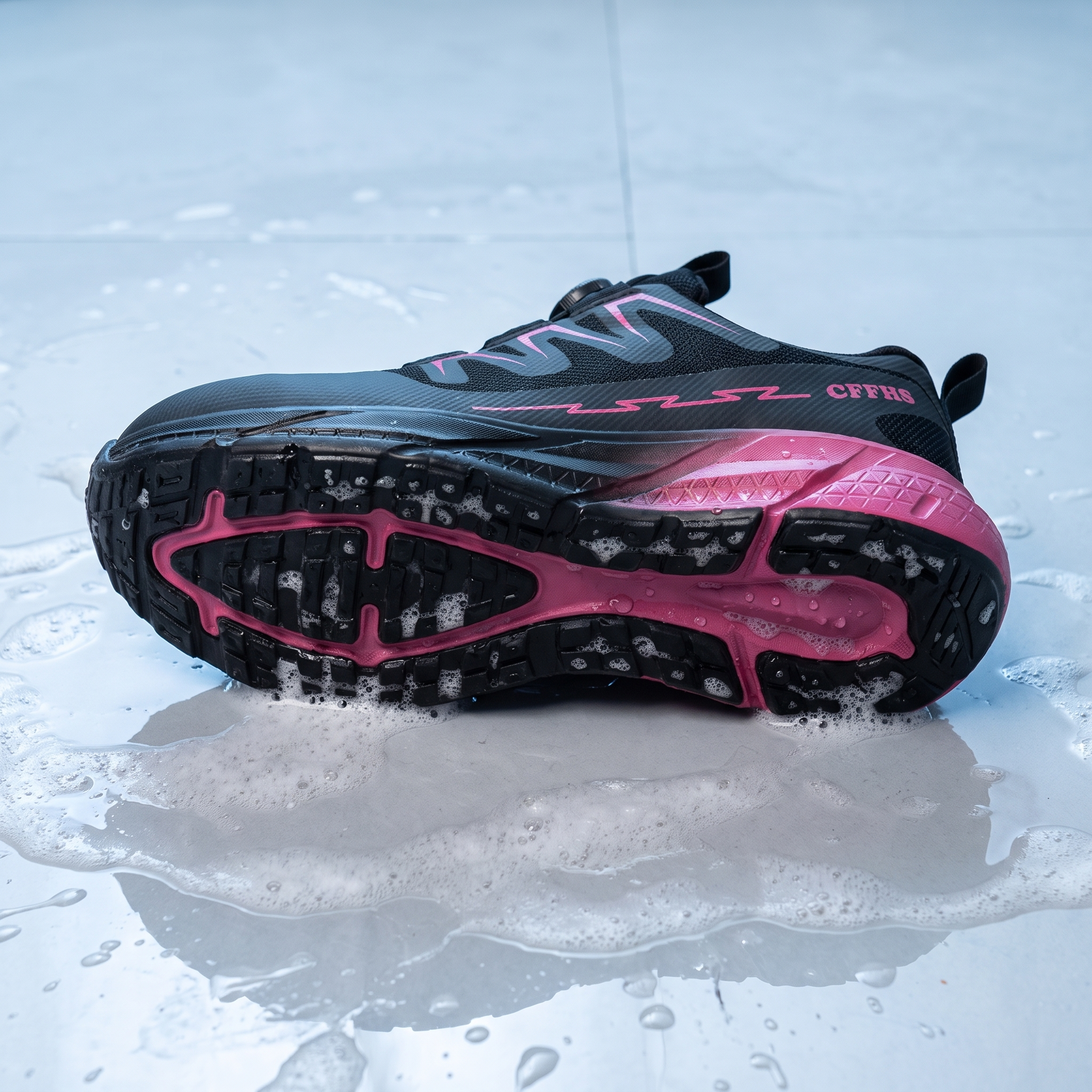 Deep-lug slip-resistant outsole
