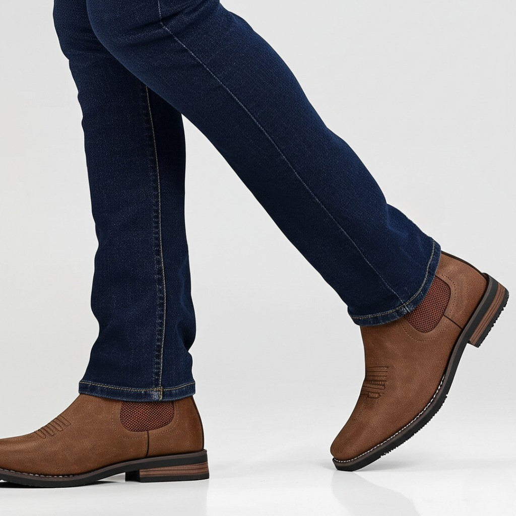 Leather Ankle Boot for Men - Timeless Design for Casual and Formal Wear