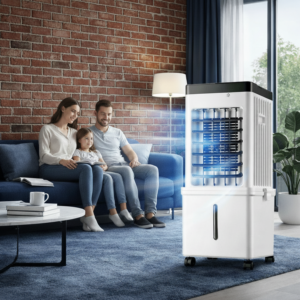 3-in-1 Air Cooler Fan Humidifier – Home Office, Indoor Comfort