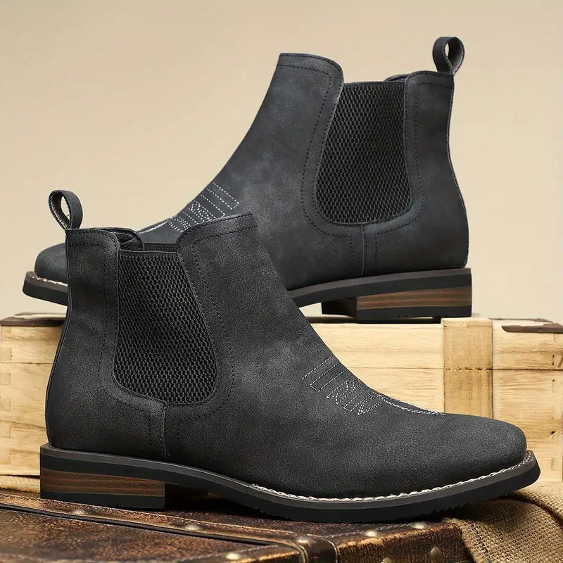 Leather Ankle Boot for Men - Timeless Design for Casual and Formal Wear