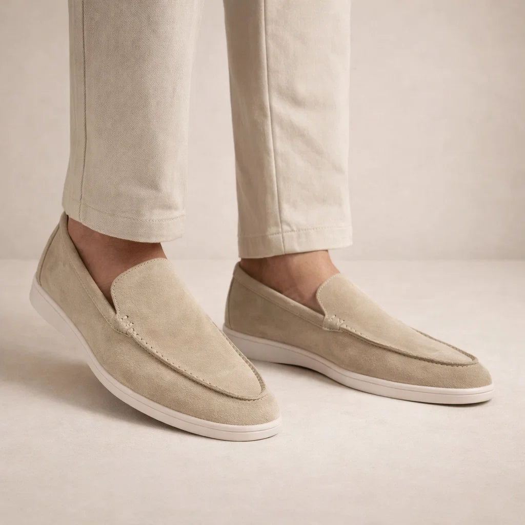 Casual Loafers van Leer Heren Regular Fit – Casual, Comfort