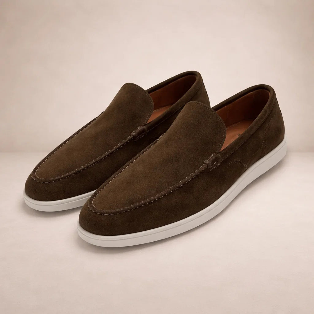 Casual Loafers van Leer Heren Regular Fit – Casual, Comfort