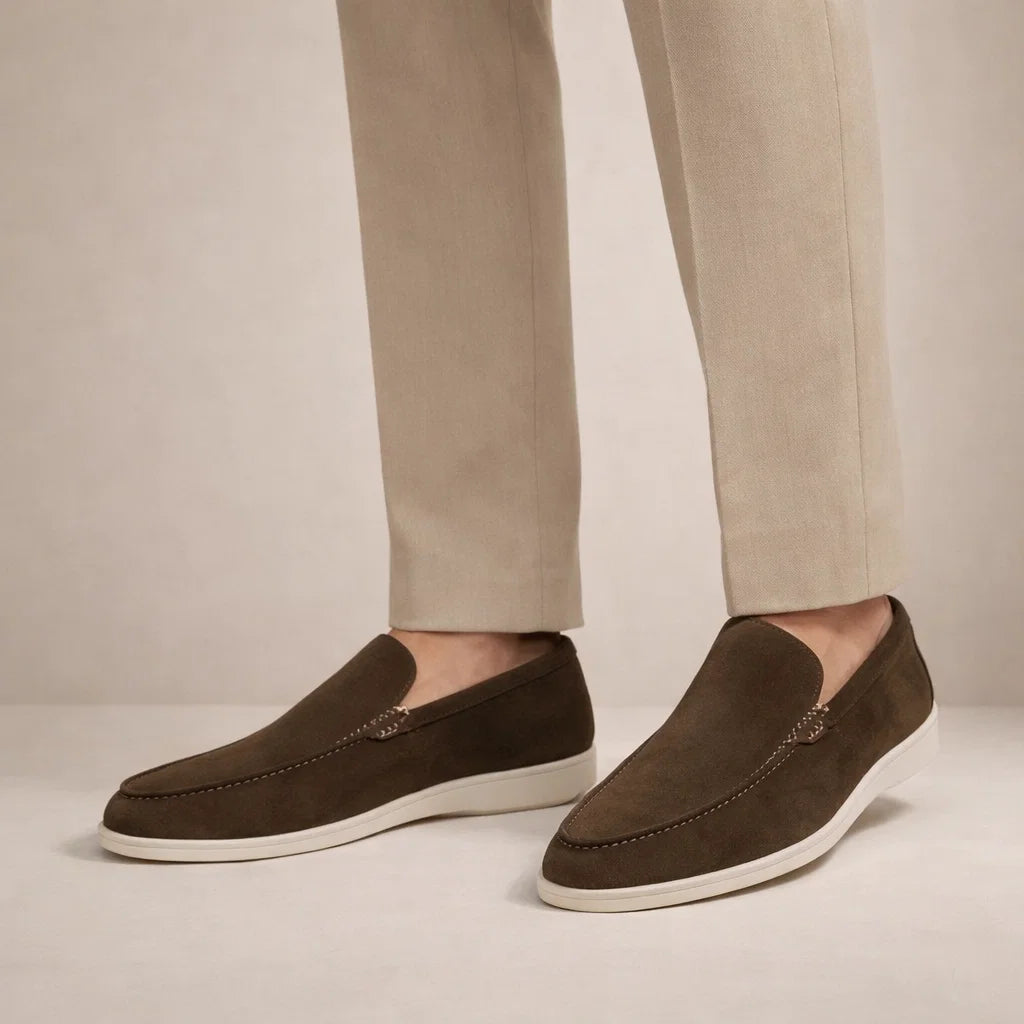 Casual Loafers van Leer Heren Regular Fit – Casual, Comfort