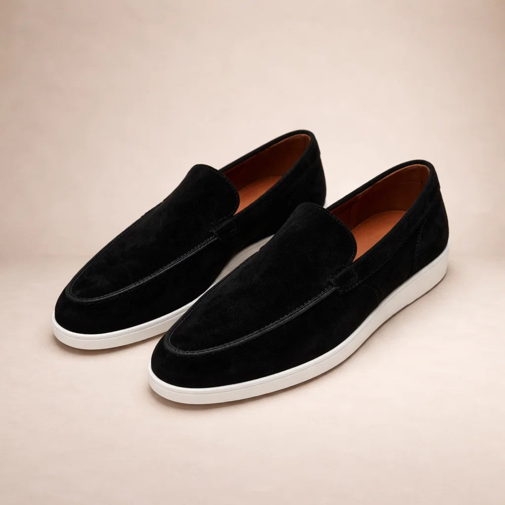 Casual Loafers van Leer Heren Regular Fit – Casual, Comfort