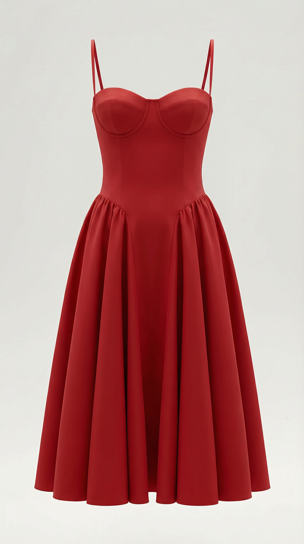 Corset Midi Dress in Elegant Fabric - Perfect for Formal Events and Special Occasions