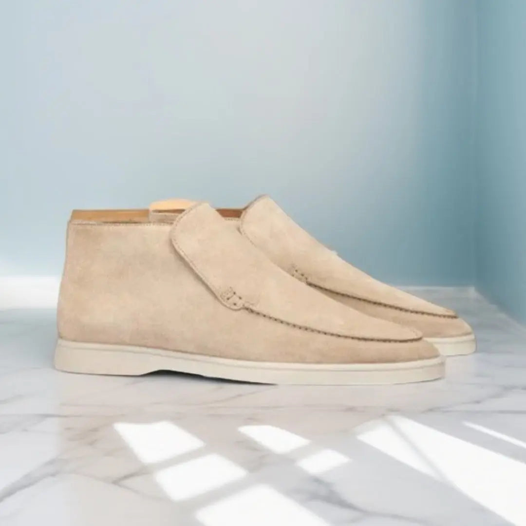 Comfortabele Loafers Voor Heren Met Gestikt Bovenwerk – Casual, Office