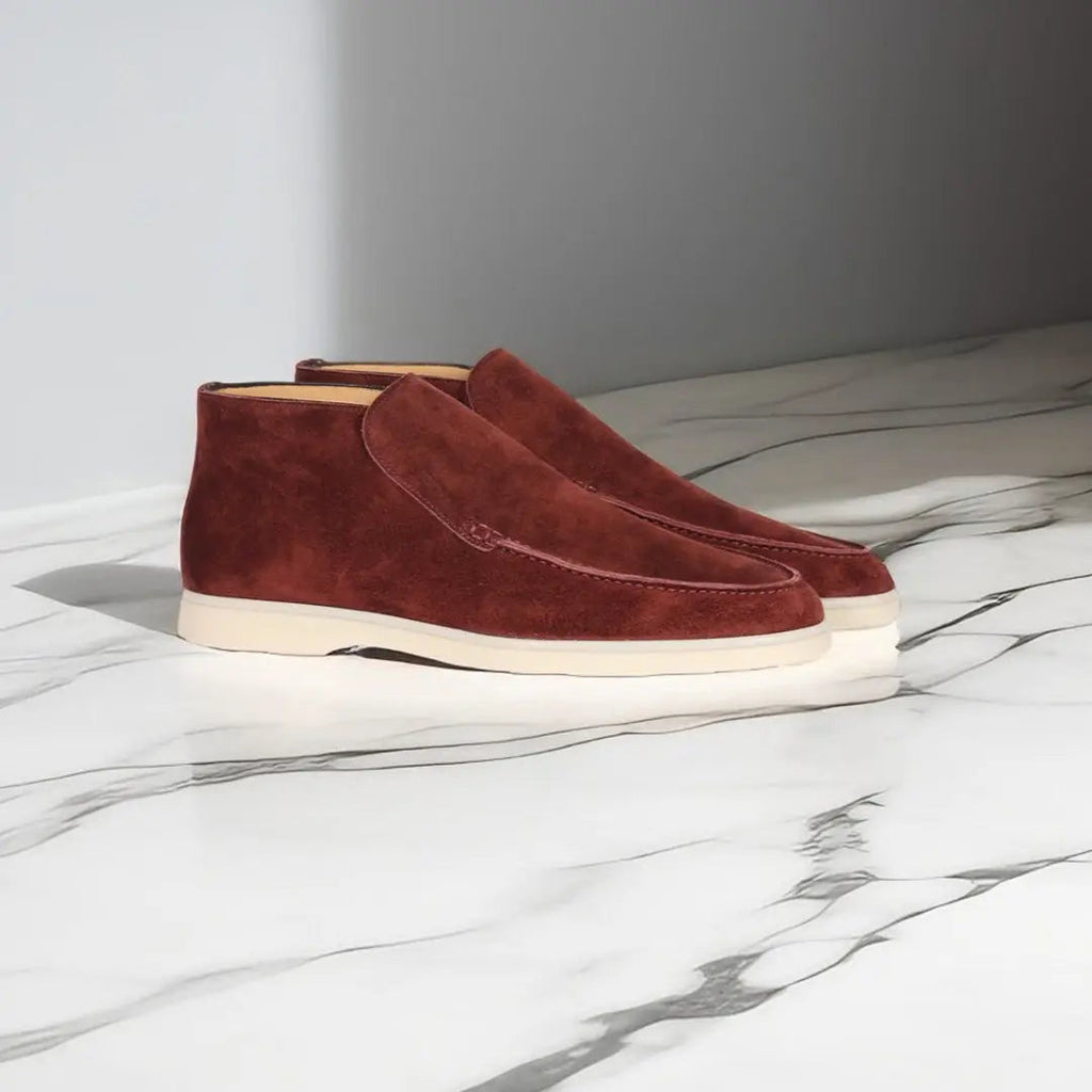 Comfortabele Loafers Voor Heren Met Gestikt Bovenwerk – Casual, Office