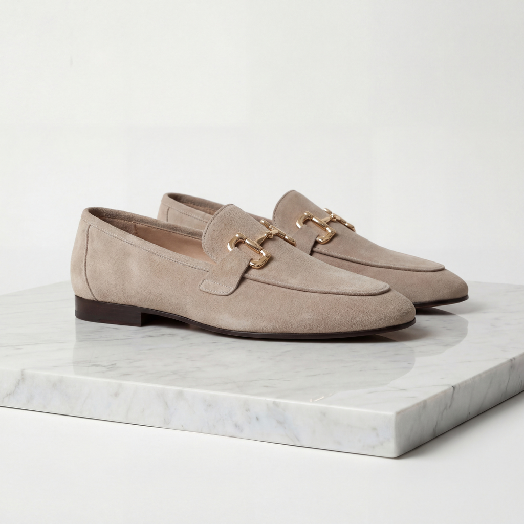 Men's Suede Horsebit Detail Loafers – Casual, Formal