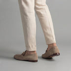 Men's Suede Horsebit Detail Loafers – Casual, Formal