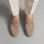 Men's Suede Horsebit Detail Loafers – Casual, Formal