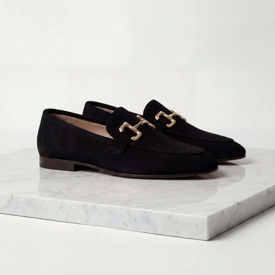 Men's Suede Horsebit Detail Loafers – Casual, Formal