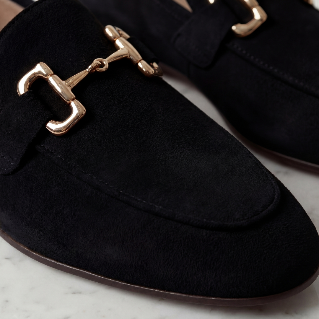 Men's Suede Horsebit Detail Loafers – Casual, Formal