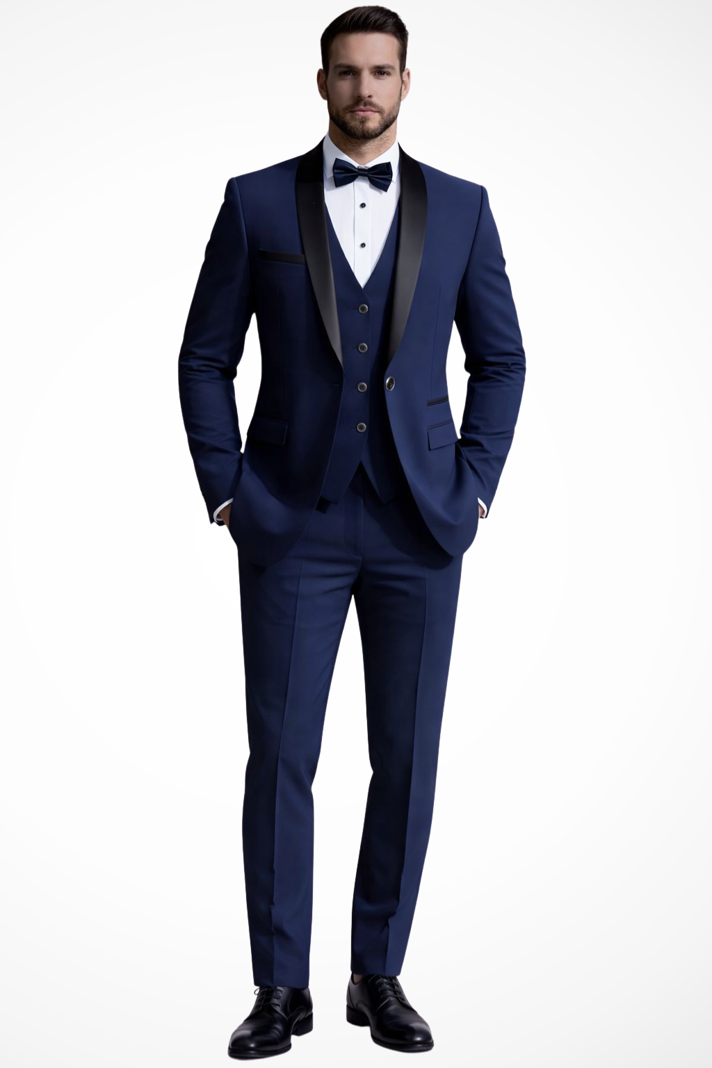 Men's Tailored Three-Piece Summer Wedding Suit - Lightweight Fabric, Formal Attire