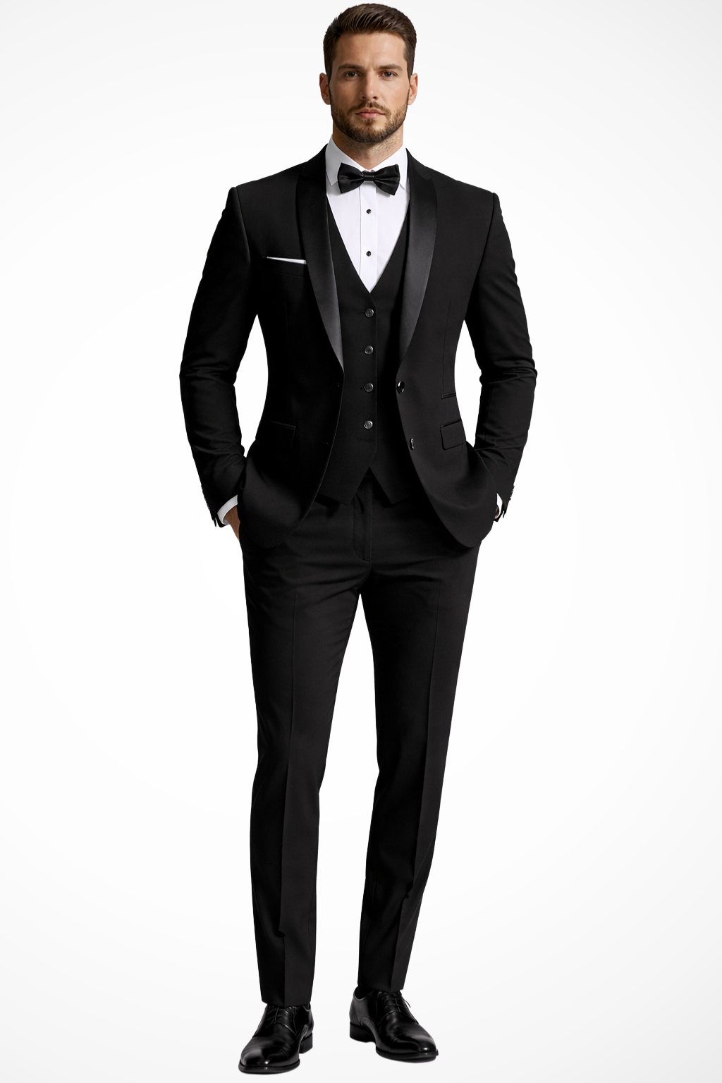 Men's Tailored Three-Piece Summer Wedding Suit - Lightweight Fabric, Formal Attire