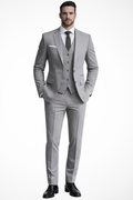 Men's Tailored Three-Piece Summer Wedding Suit - Lightweight Fabric, Formal Attire