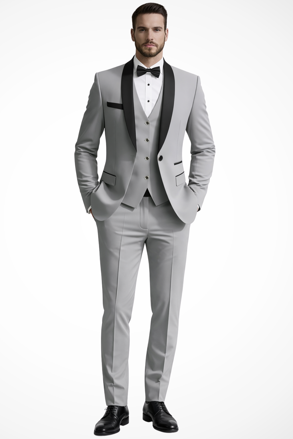 Men's Tailored Three-Piece Summer Wedding Suit - Lightweight Fabric, Formal Attire