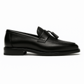 Brown Leather Men's Tassel Slip-On Loafers UK – Smart Casual Office Wear Evening
