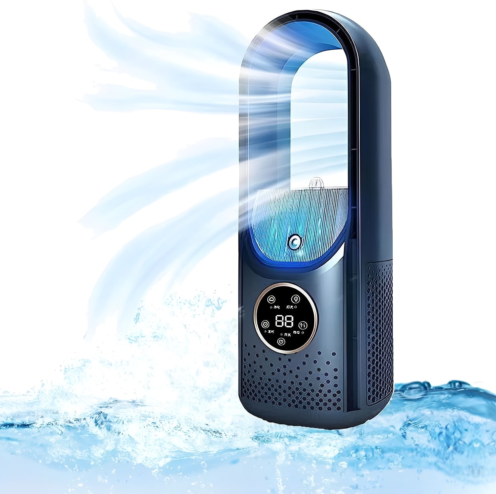 Portable 3-in-1 Air Cooler with Humidifier, Silent Motor – Office, Night Use