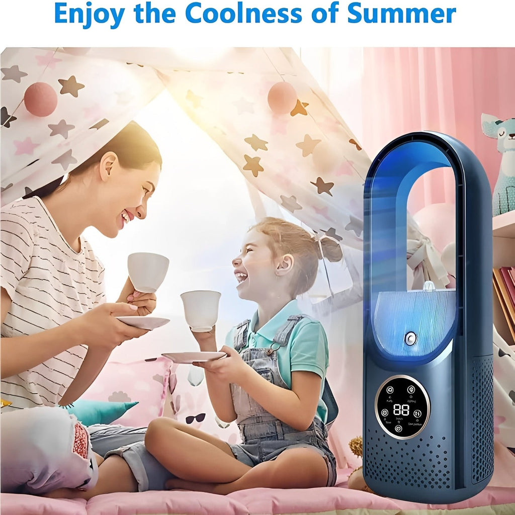 Portable 3-in-1 Air Cooler with Humidifier, Silent Motor – Office, Night Use