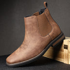 Leather Ankle Boot for Men - Timeless Design for Casual and Formal Wear