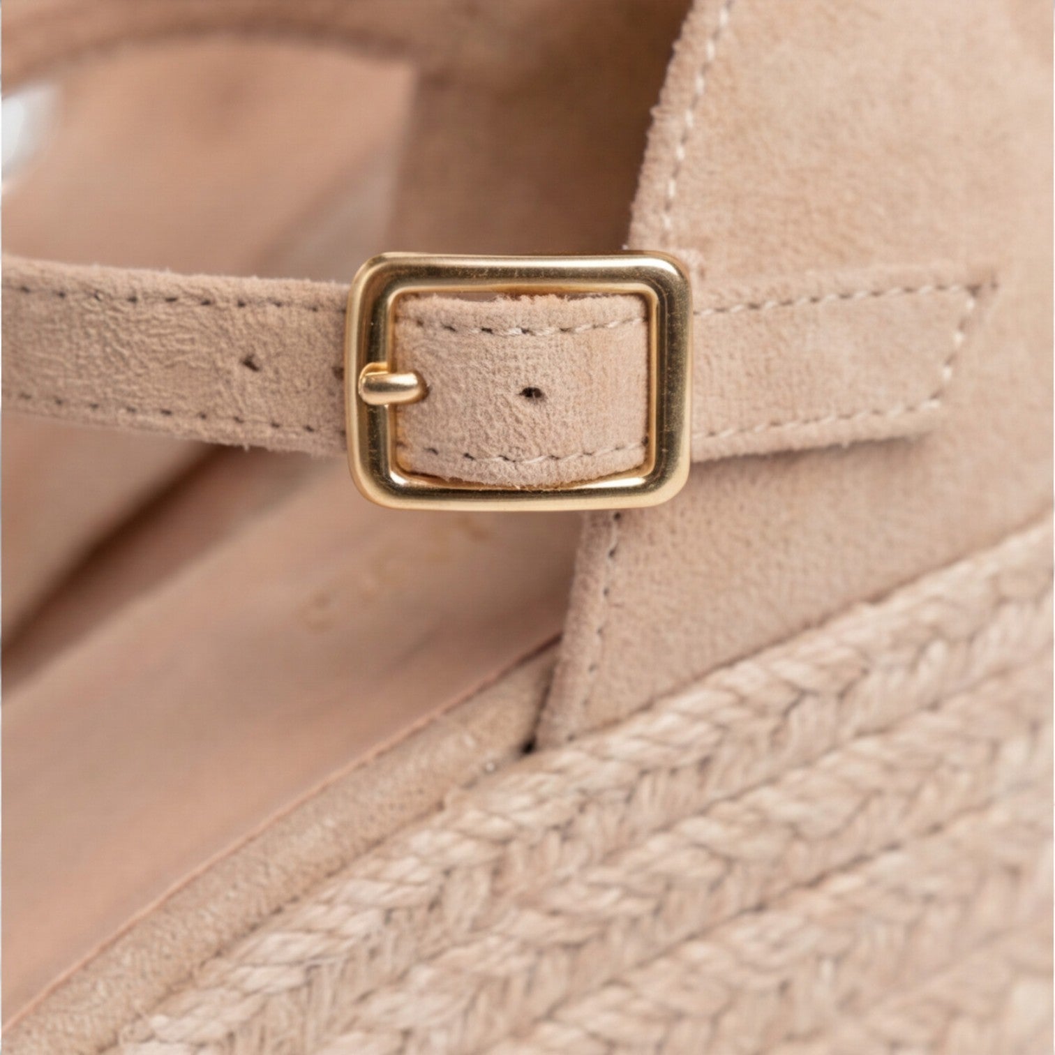 Women's Closed-Toe Wedge Sandals with Ankle Strap – Summer, Casual