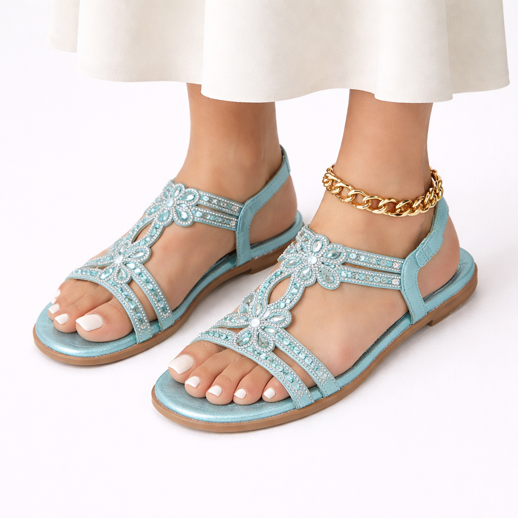 Women's Orthopedic Floral Sandals – Summer Comfort, Casual Wear