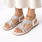 Women's Orthopedic Floral Sandals – Summer Comfort, Casual Wear