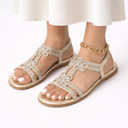 Women's Orthopedic Floral Sandals – Summer Comfort, Casual Wear
