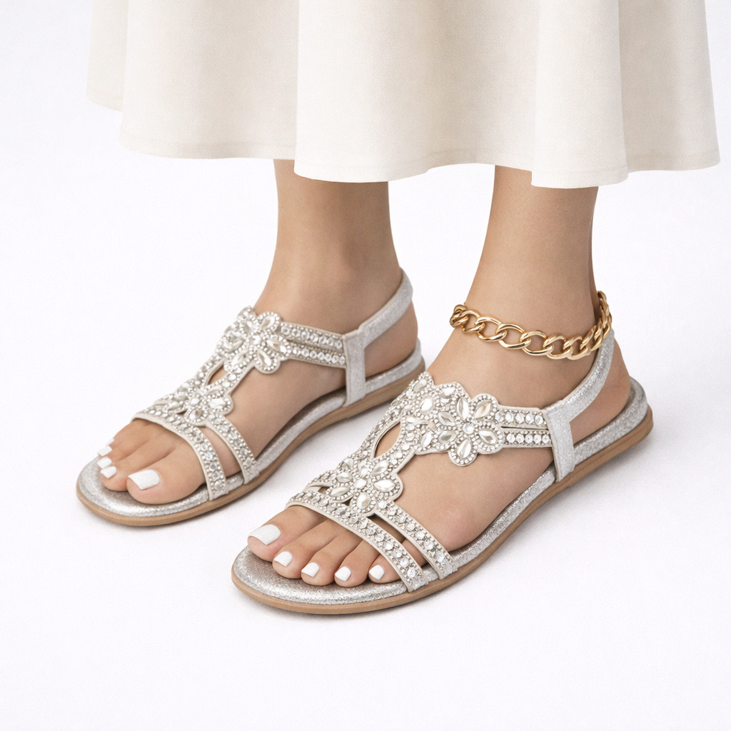Women's Orthopedic Floral Sandals – Summer Comfort, Casual Wear