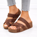Women’s Orthopedic Sandals – Braided Cross Strap Support, Comfort, Everyday Wear