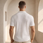 Men's Waffle Knit Short Sleeve Shirt - Casual Comfort for Everyday Wear