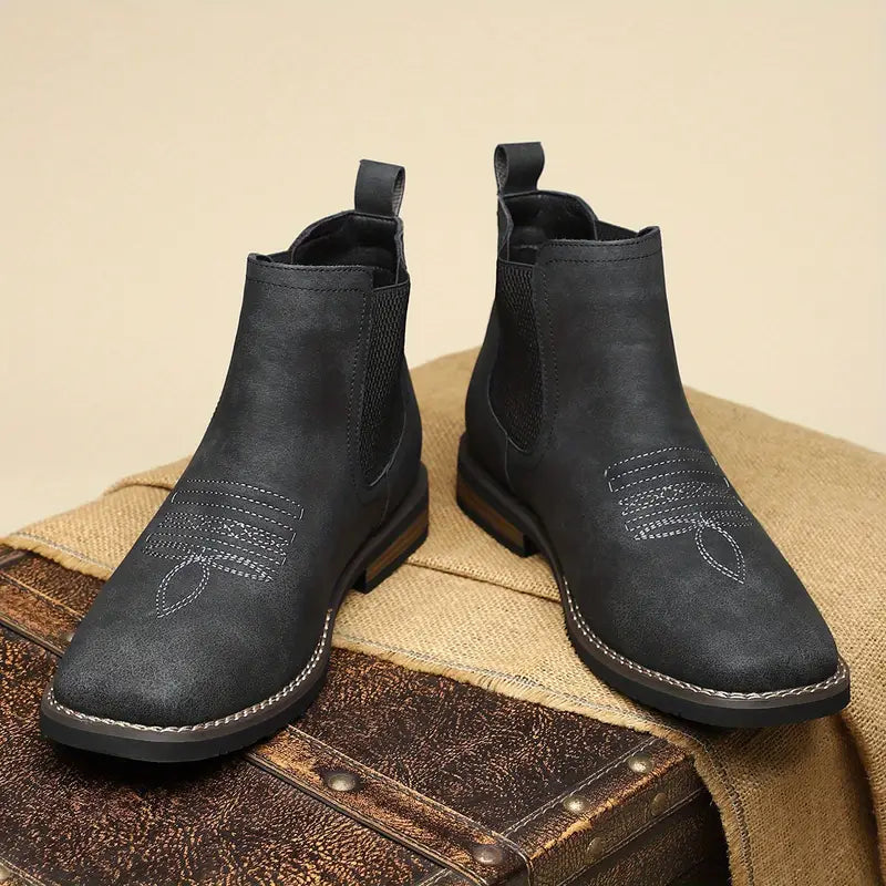 Leather Ankle Boot for Men - Timeless Design for Casual and Formal Wear