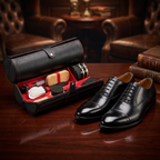 Premium Leather Shoe Care Kit – Luxury Cleaning & Polishing Travel Set
