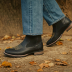 Black Leather Chelsea Boots for Men – Elegant Comfort for Everyday & Smart Casual Wear