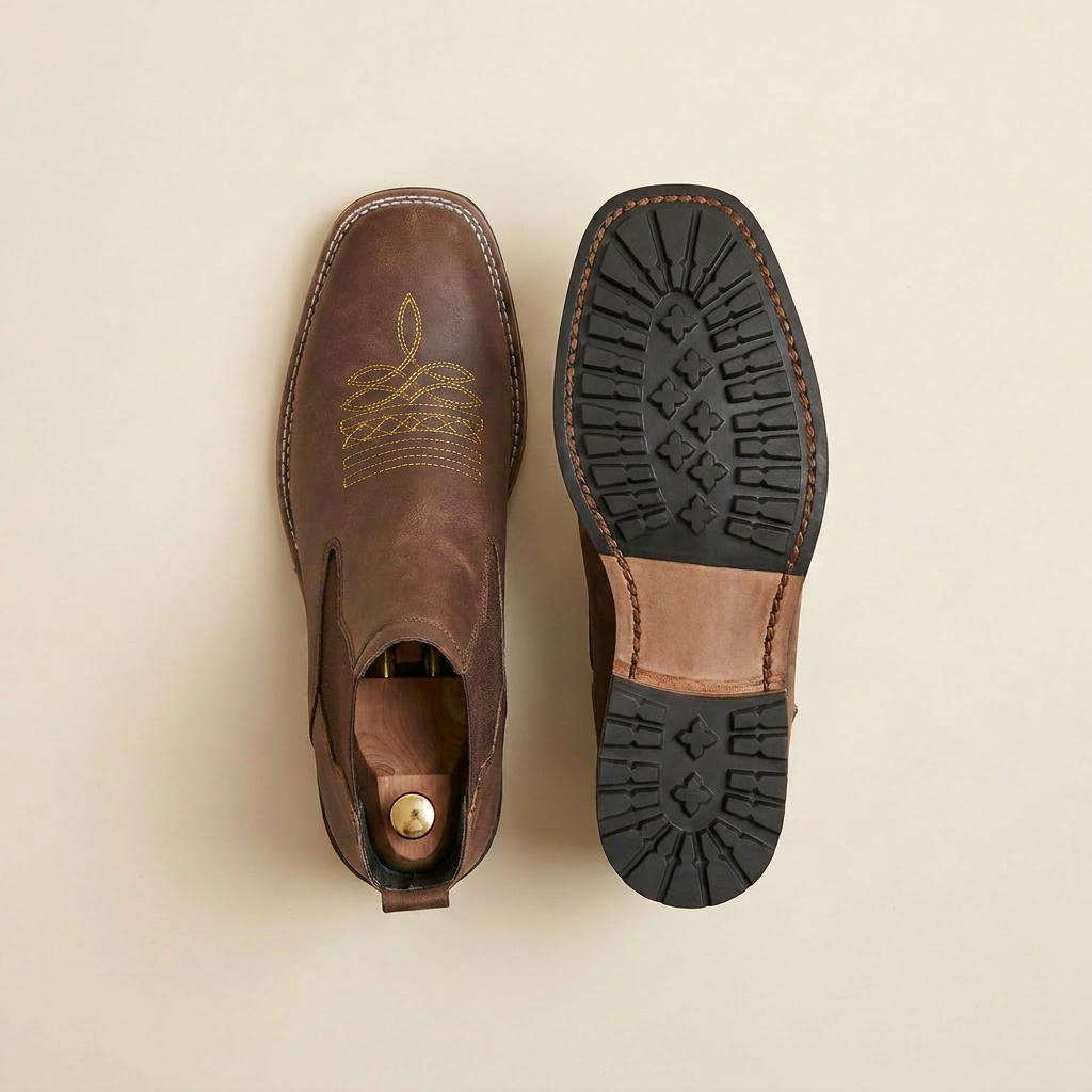 Leather Ankle Boots for Men – Classic Handmade Style for Casual and Business Outfits