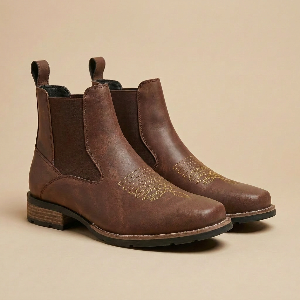 Leather Ankle Boots for Men – Classic Handmade Style for Casual and Business Outfits