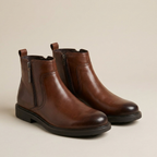 Brown Leather Men's Ironwood Boot UK – Durable Footwear for Smart Casual & Evening Wear