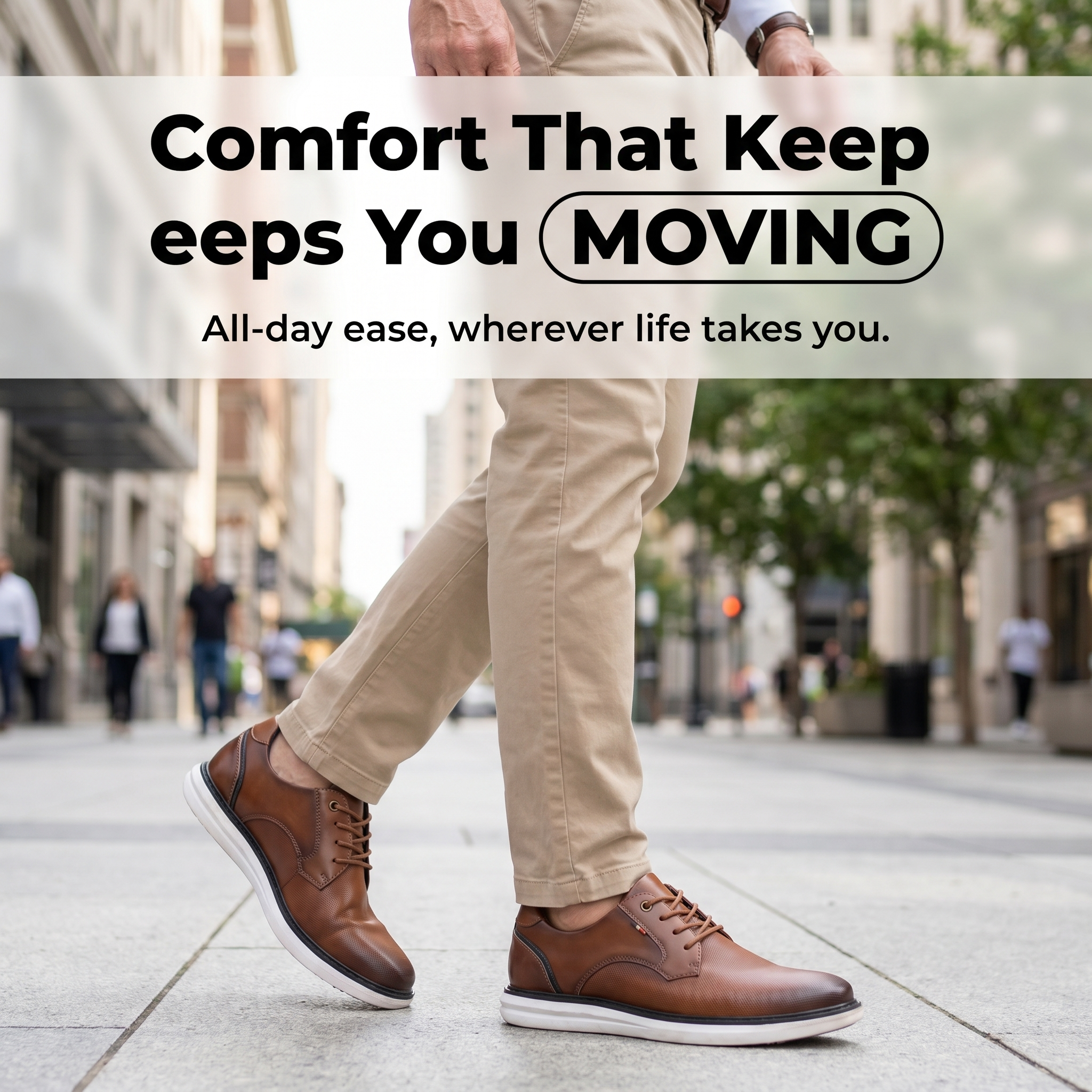 The most comfortable step you'll take all day