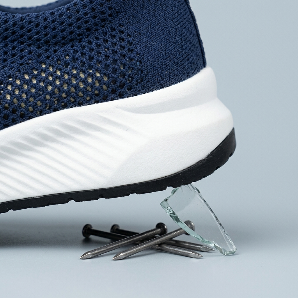 Puncture-resistant midsole detail