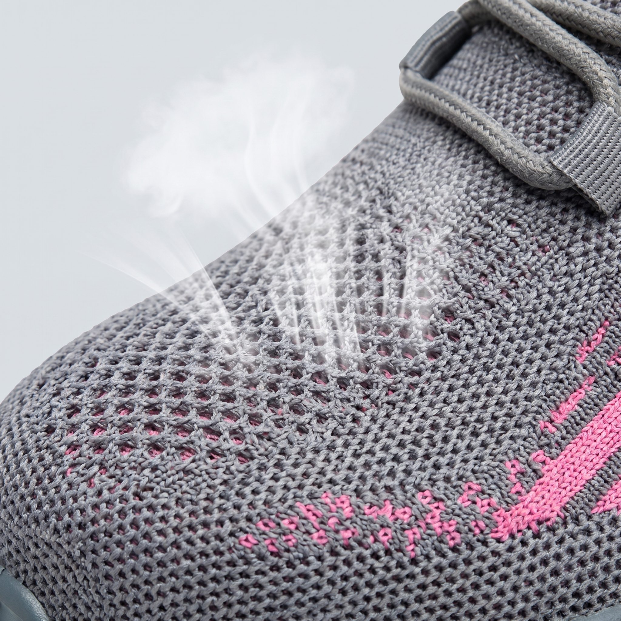 Perforated breathable mesh upper close-up